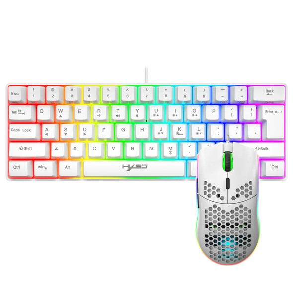 Gamer keyboard computer accessory Gaming RGB Keyboard and Mouse Set Combo RGB Gaming LED white Keyboard And Mouse Combo