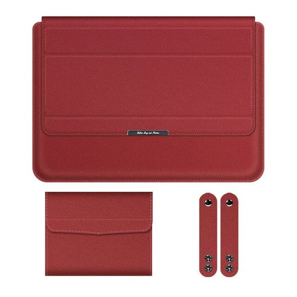 Waterproof Laptop Bag Tablet PC Sleeve Case Bag Notebook with Stand Adapter Cable Pouch Magnet Lock For Macbook iPad HUAWEI