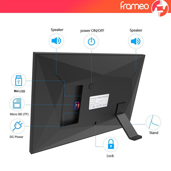 Frameo 10.1 Inch Smart Wifi Photo Frame Digital Picture Frame Hd Ips