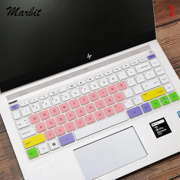 14 Inch Removable Silicone Keyboard Protector Cover Skin For HP 14" Desktop Laptop Keyboard Covers Gradient Keyboard Film