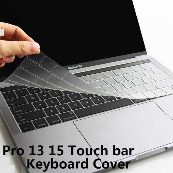 Soft for Macbook Pro 13 15 2016 2018 A1706 A1989 A1707 Keyboard Cover US EU SiliconFor Macbook Pro 13 15 Touch Bar Keyboard Skin