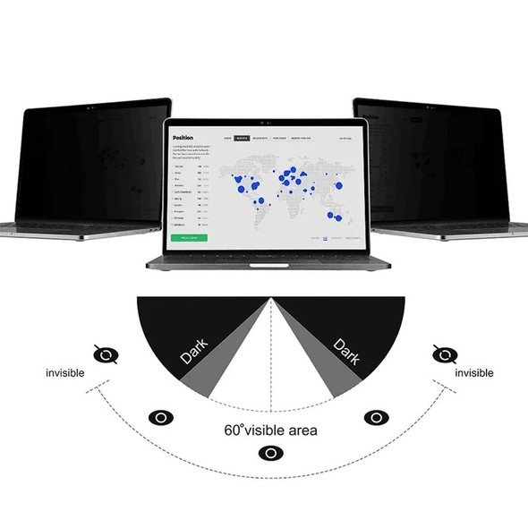 Privacy Screen Protector For Macbook Air 13 13.6 A2681 15.3 2023 M3 Pro 14 16 M1 M2 A2779 A2780 Anti-spy Magnetic Film Anti-peep