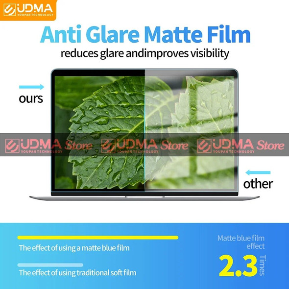 UDMA Anti Reflection Matte Laptops Screen Protector Film for MacBook Air Pro M2 A2941 2779 2442 2485 2337 2338 13 14 1516.2 Inch