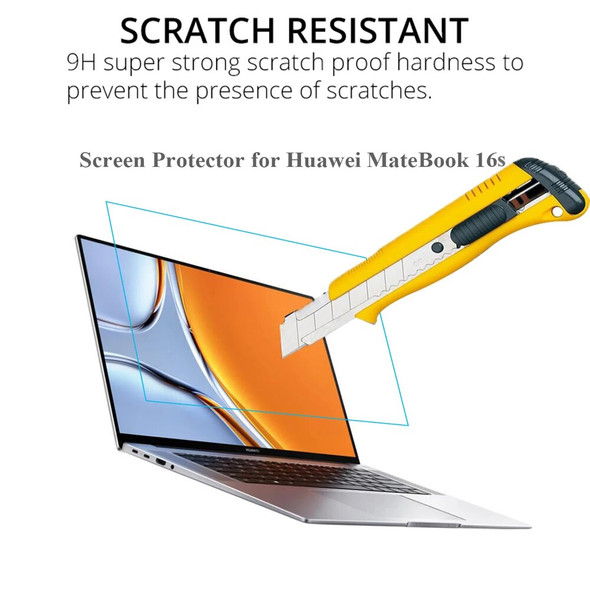 For Huawei Matebook 16s Screen Protector Laptop Tempered Glass for Mate Book 16s 0.3MM 9H HD Transparent Protective Film For Huawei Matebook 16s Screen Protector Laptop Tempered Glass for Mate Book 16s 0.3MM 9H HD Transparent Protective Film