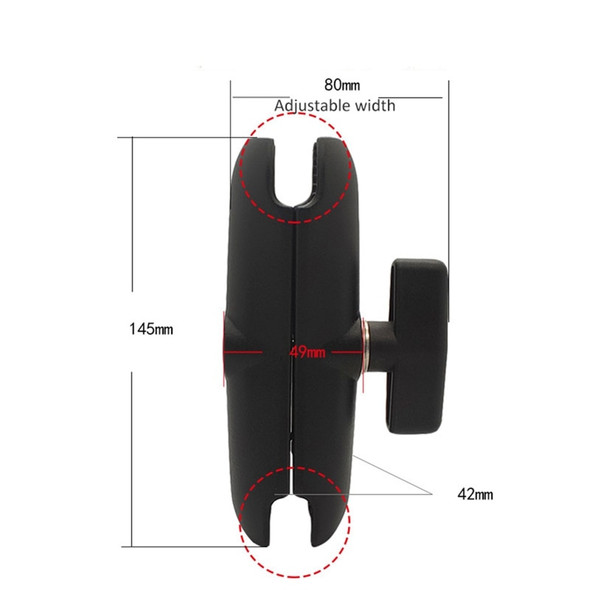 Double Arm Socket 1.5 | Double Ball Ram Arm | Extension Arm 1.5 | Ram