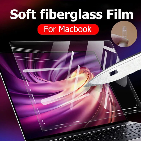 Soft Tempered Glass film For 2022 new macbook Air 13.6 M2 A2681 Pro 13 14 M1 A2485 A2442 HD soft film laptop screen protector