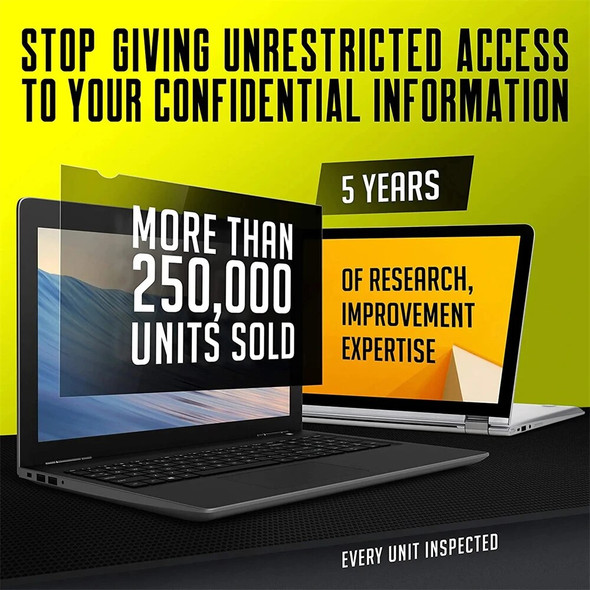 13.3 Inch (294mm*165mm) Privacy Filter Anti Spy Screen Protector for 16:9 Laptop Anti-peep Anti-glare Screens Protective Film