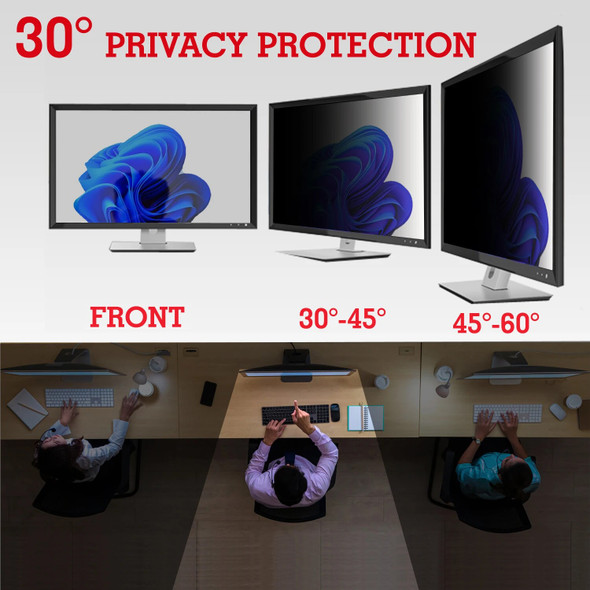 23.8'' Widescreen 528mm*297mm Privacy Filter Screen Protector Protective Film for Monitor
