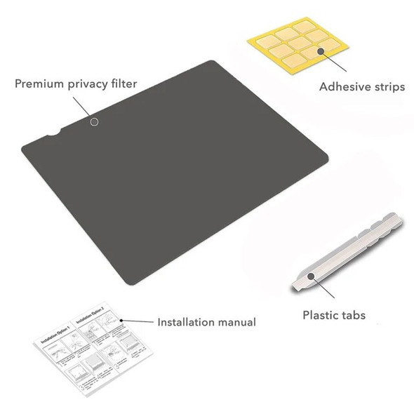 Magnetic Privacy Screen Filter for iPad Pro 12.9 Inch Removable Reusable Anti Spy Blue Light Glare Protector