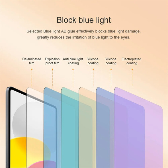 For Apple iPad 10.9 2022 Nillkin Eyes Care V+ Anti Blue Light Tempered Glass Screen Protector