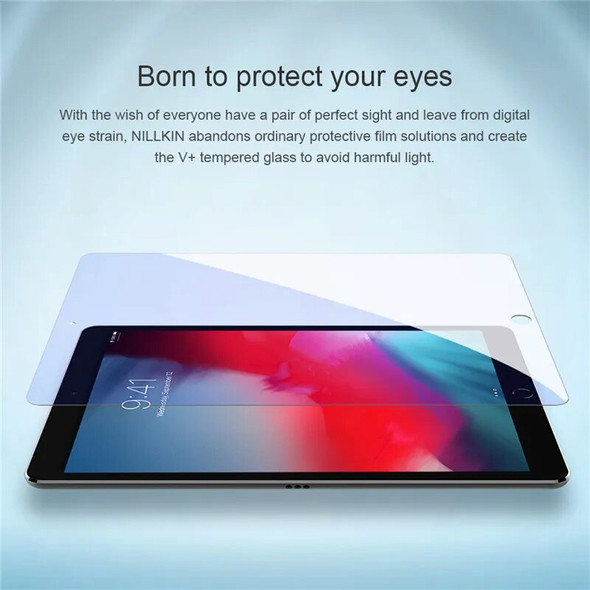 For Apple iPad 9.7 2018/2017 Nillkin Eyes Care V+ Anti Blue Light Tempered Glass Screen Protector