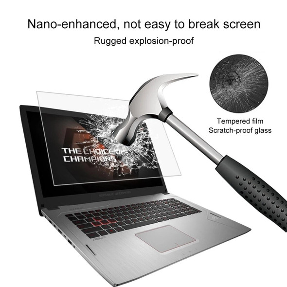 17.6 inch Laptop Screen Protector HD Tempered Glass Protective Film for ASUS ROG GL702VM (7th Gen Intel Core)