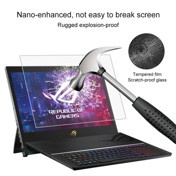 17.6 inch Laptop Screen HD Tempered Glass Protective Film for ASUS ROG Mothership (GZ700) Laptop LCD Screen Protector