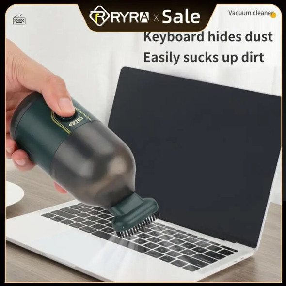 RYRA Mini PC Vacuum Cleaner 2200Pa Wireless Small Handheld Car Interior Desktop Dust Cleaning Tool Portable Car Vacuum Cleaner