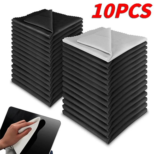 10Pcs Microfiber Cleaning Cloth for Laptop PC Computer TV Camera Lens Mobile Phone Screen Cleaning Wipes Glasses Cleaner Kit