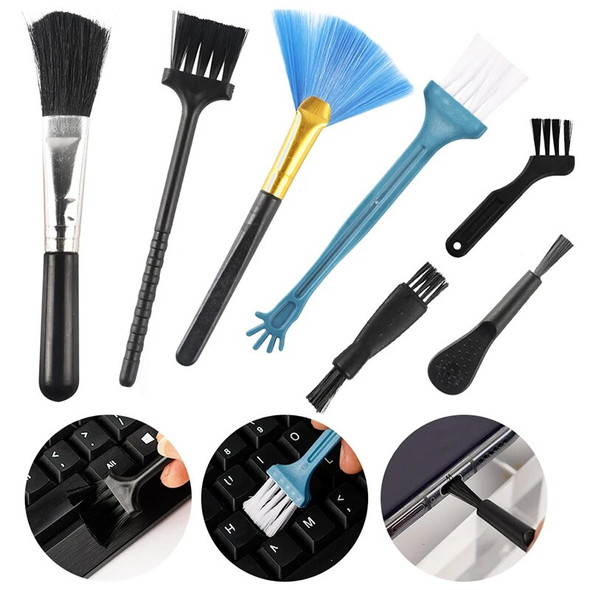 10Pcs Keyboard Brush Kit Pc Laptop Cell Phone Shaver Anti-static Dusting Cleaning for Computer Keyboard Camera Small Cleaner