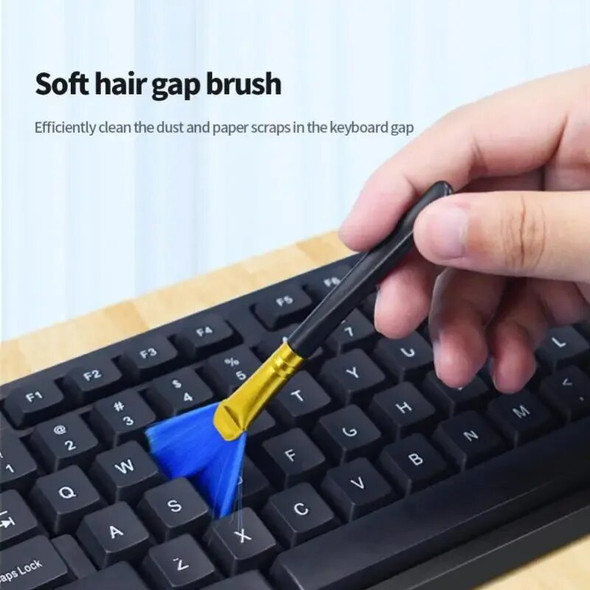 Keyboard PC Cleaning Brush Kit For Laptop USB Small Computer Dust Brush Cleaner Portable Anti-static Small Space Cleaner 10PCS