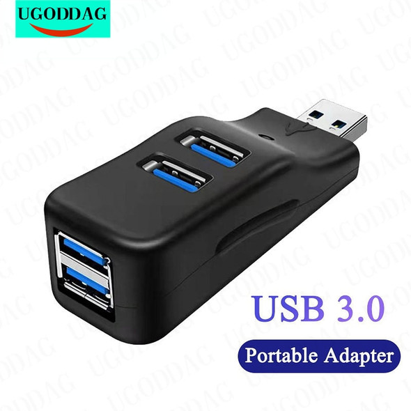 Mini 4 Ports USB 3.0 2.0 Hub High Speed Data Transfer Splitter Adapter For Notebook Macbook Pro iPod Laptop U Disk USB Converter