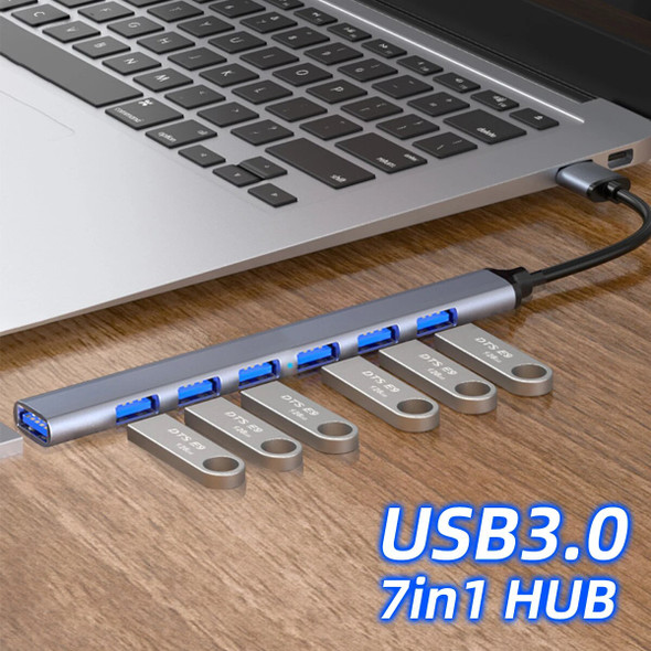 USB Hub 3.0 Hub USB 6 USB 2.0 Multi USB Splitter Power Adapter 4/7 Port Multiple Expander 2.0 OTG USB for PC Laptop Accessories