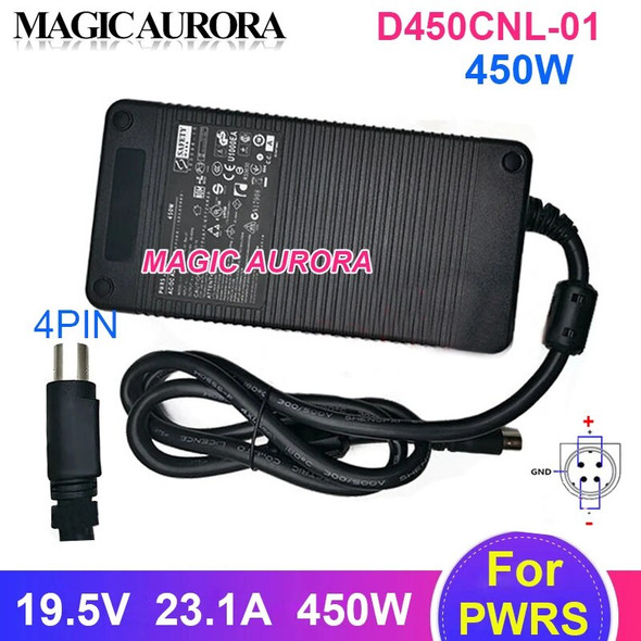 Genuine 19.5V 23.1A 450W Adapter 4PIN D450CNL-01 Charger For PWRS MSI GT83VR GT80 MS-17A2 CLEVO P775 Gaming Laptop Power Supply