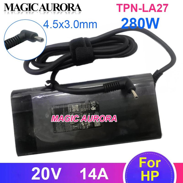 Original TPN-LA27 Power Adapter 20V 14A 280W For HP ZBook Fury G9 OMEN 16 17 Gaming Laptop Charger TPN-CA26 M95376-001 4.5x3.0mm