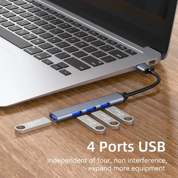 4 in 1 USB C Hub Type C to USB 3.0 Hub Splitter Adapter For MacBook Pro iPad Samsung DELL HP Laptop Tablet Smart Phone USB Hub