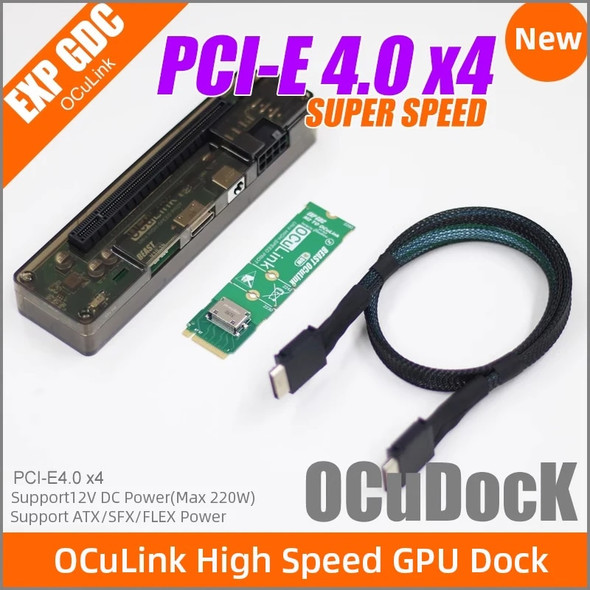 EXP GDC OCuLink High Speed GPU Dock PCIe 4.0 x4 Mini PC Notebook Laptop to External Graphic Card Adapter M.2 Mkey to OCuLink