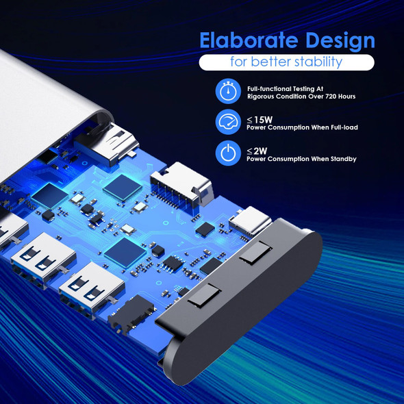 Lention USB C Docking Station Type C to HDMI 4K60Hz 104M/B SD&TF Reader 3.0 For Macbook Pro/Air iPad Peripherals RJ45 1000M Dock