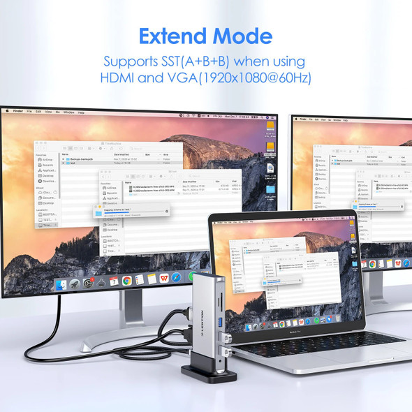 Lention USB C Docking Station Type C to HDMI 4K60Hz 104M/B SD&TF Reader 3.0 For Macbook Pro/Air iPad Peripherals RJ45 1000M Dock
