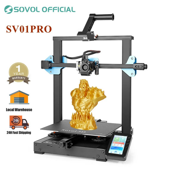 SV01 Pro Dual Z-axis Auto-Leveling FDM 3D Printer Metal Direct Drive Extruder Silent Board Larger Build Volume impresora 3d