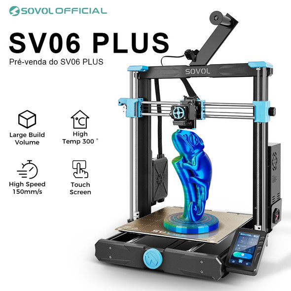 SV06/SV06 Plus 3D Printer Large Direct Drive 3D Printer Large Size 150mm/s High Speed 300° High Temp impresora 3d