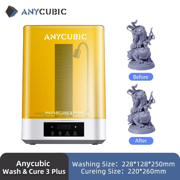 ANYCUBIC Wash & Cure 3 Plus Washing Curing 2 in 1 Machine For 12K Mono M5s 6K Mono X 6Ks LCD 3D Printer 3D Printing Models