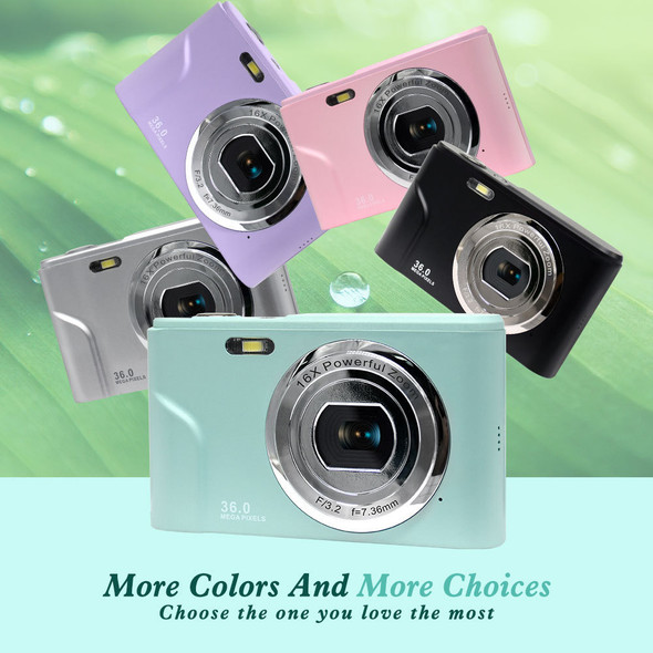 Digital Camera 1080P FHD Mini 36MP LCD Screen Rechargeable Compact Digital Camera 1080P FHD Mini 36MP LCD Screen Rechargeable Compact