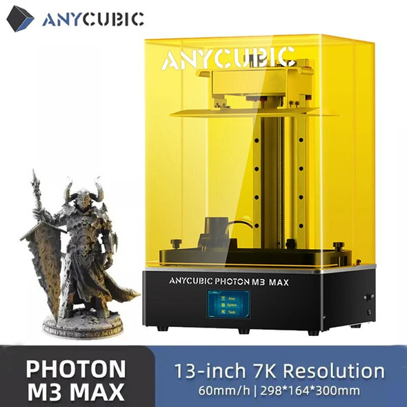 ANYCUBIC Photon M3 Max LCD 3D Printer Monochrome Screen High Resolution Auto resin filling 3D Printer Size 13.0” x 11.7” x 6.5”