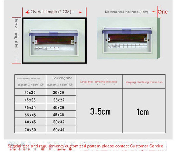 Side Open Decorative Painting Of Meter Electric Box Covers Modern