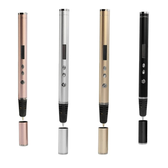 3D Printing Pen Draw D7 Printer LCD Screen Temperature Control PLA 1.75mm Filament RP900A Super Slim for Kids Birthday DIY Gifts