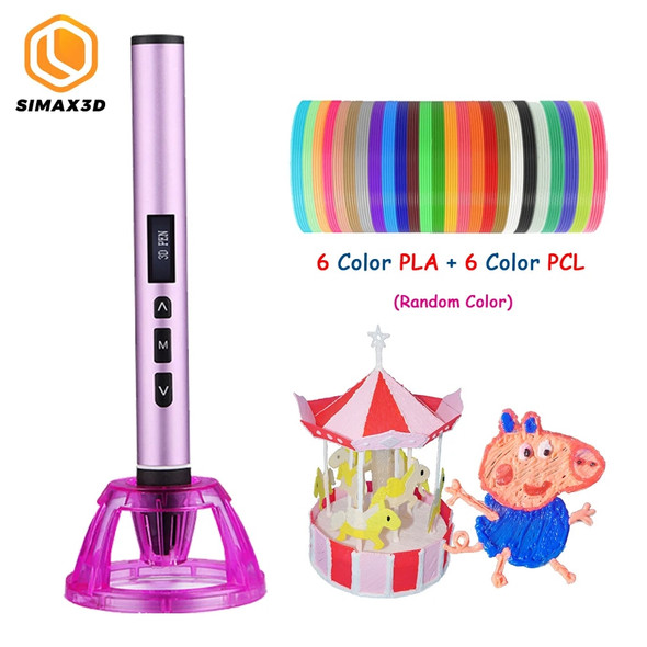 SIMAX3D Creative 3D Printing Pen Low Temperature 3D Drawing Pen with PCL PLA Filament Option for Children Drawing Design Gift SIMAX3D Creative 3D Printing Pen Low Temperature 3D Drawing Pen with PCL PLA Filament Option for Children Drawing Design Gift