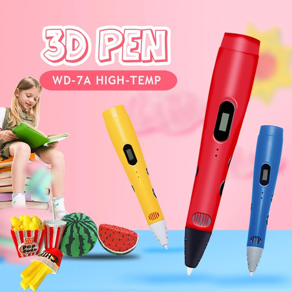 WD-7A 3D Printing Pen 3D Pen Pencil 3D Drawing Pen With PLA Filament For Kid Child Education Hobbies Toy Birthday Gift