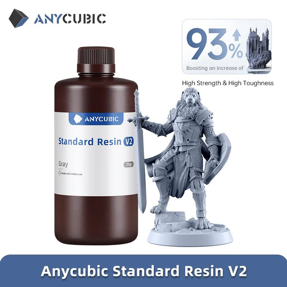 ANYCUBIC 405nm UV Standard Resin V2 For Photon 3D Printer Photon Mono X Printing Material LCD UV Sensitive Normal 1kg Liquid