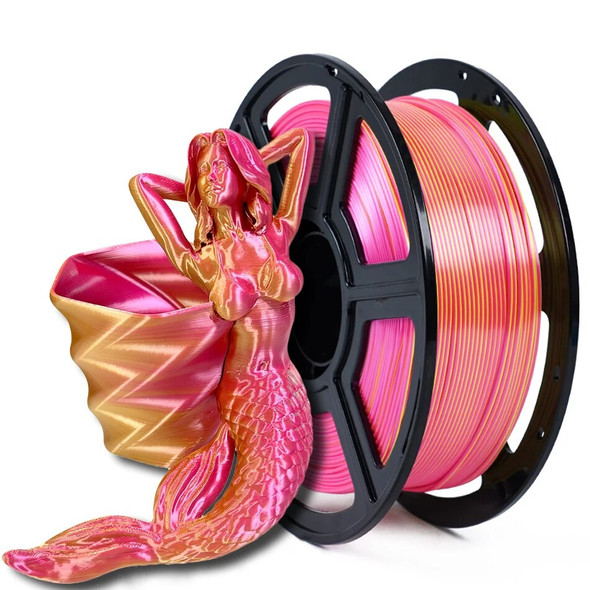 Dual Color PLA Filament for 3D Printer Two-tone 3D Printing Material 1.75mm Magic Two Colors Sublimation Duotone Silk Filaments