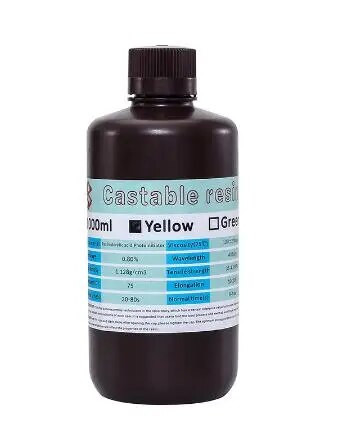 85% Wax Content in Casting resin LCD 3D printing Materials Castable resin Jewelry liquid Casting / Wax resin 1000 ml