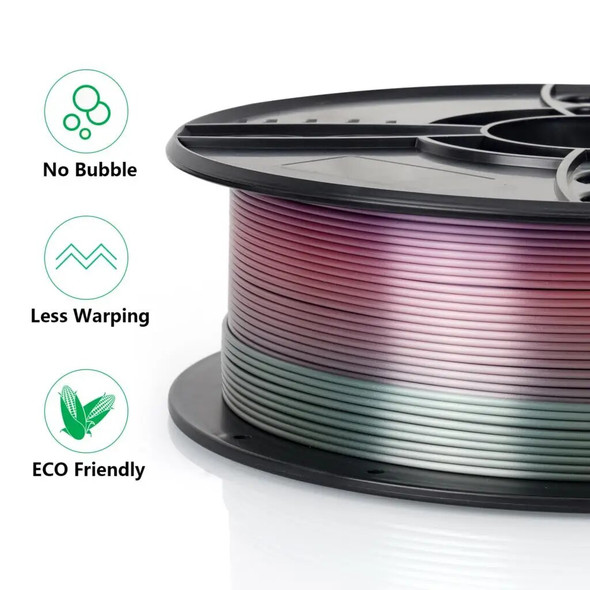 4KG Eco-friendly Silk PLA Filament 3D Printing Material PLA Plastic Consumables For 3D Printer 3D Pen Smooth 1.75mm +/- 0.02mm