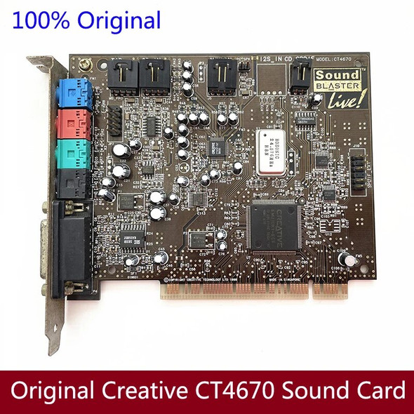 Original disassemble for Creative SOUND BLASTER LIVE CT4670 4.1 sound card working good