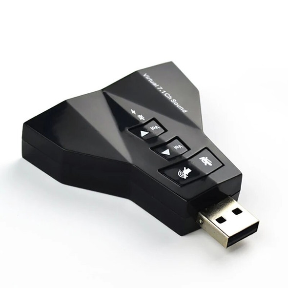 Aircraft-shaped sound card External USB Virtual 7.1 Independent sound card External desktop computer laptop driver free