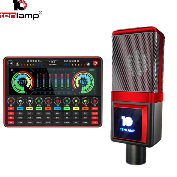2020 Tenlamp T7 USB Condenser Microphone G4 Sound Card Professional Podcast PC Microphone for PC Live Streaming Gaming YouTube 2020 Tenlamp T7 USB Condenser Microphone G4 Sound Card Professional Podcast PC Microphone for PC Live Streaming Gaming YouTube