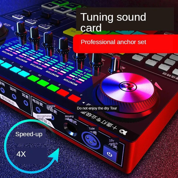 Tenlamp Professional G6 USB Sound Card Microphone for Laptop Singing Gaming Sound Effects Studio Stage YouTube Video Recording