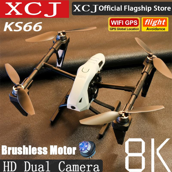 XCJ Original KS66 Drone 4K Professional Camera 8K 5G GPS HD Aerial