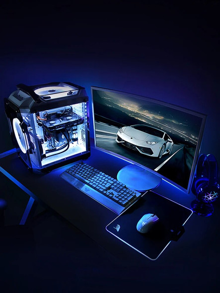 M-ATX Micro-ATX Desktop Gaming Cases Support ITX Motherboard Tempered Glass Transparent Computer Cases With 120mm Water Cooling