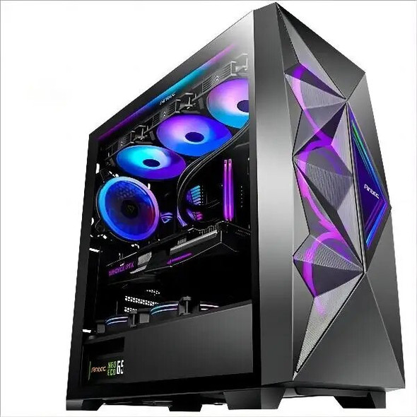 Desktop Computer Box Tempered Glass CPU Cabinet RGB Full Tower Gaming Computer PC Case Desktop Computer Box Tempered Glass CPU Cabinet RGB Full Tower Gaming Computer PC Case