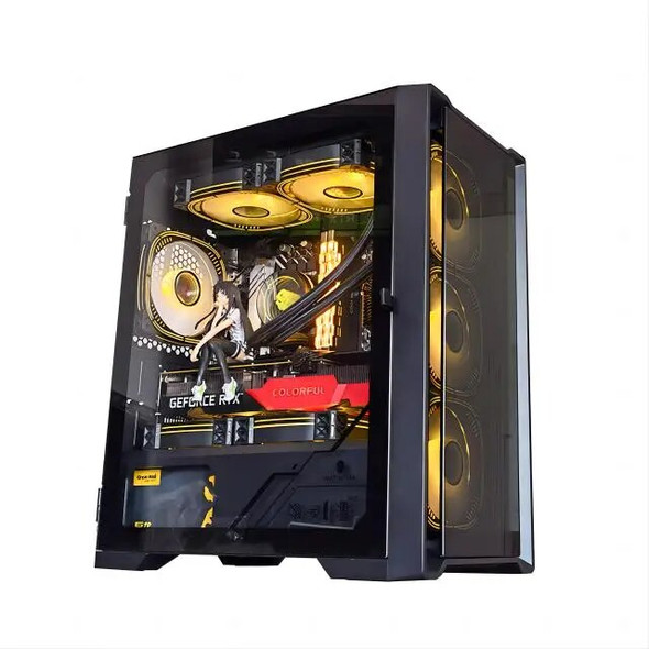 Newest custom High end gamer be quiet atx full tower desktop gaming cube table computer PC case Newest custom High end gamer be quiet atx full tower desktop gaming cube table computer PC case